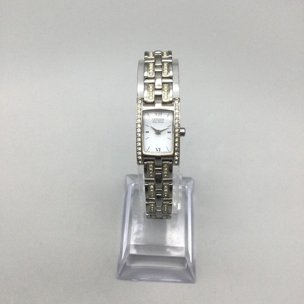 Citizen Eco-Drive Womens Watch 15mm Crystals G620-S028710 Stainless 6.5
